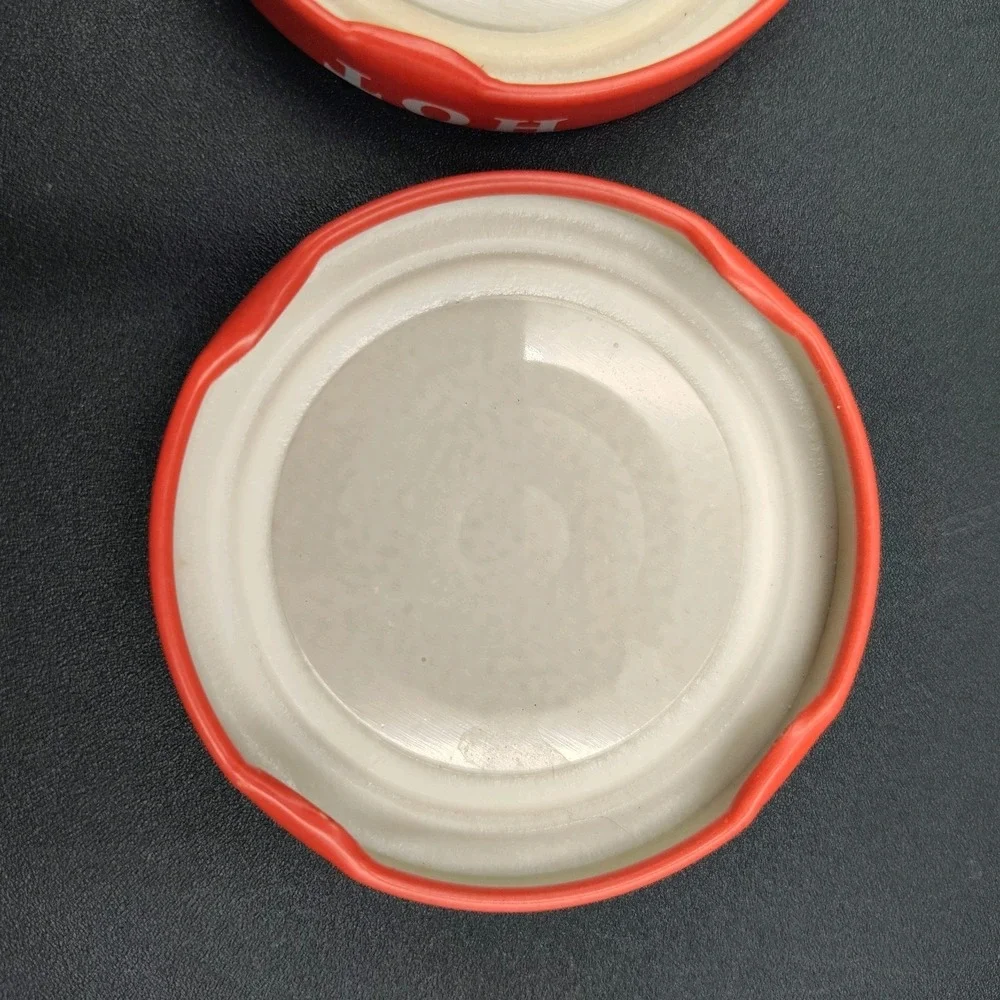Set-6 Bottles Lids 16 Oz Jars Clean Glass‎ Caps Reusable Empty Pace Picante📏📸